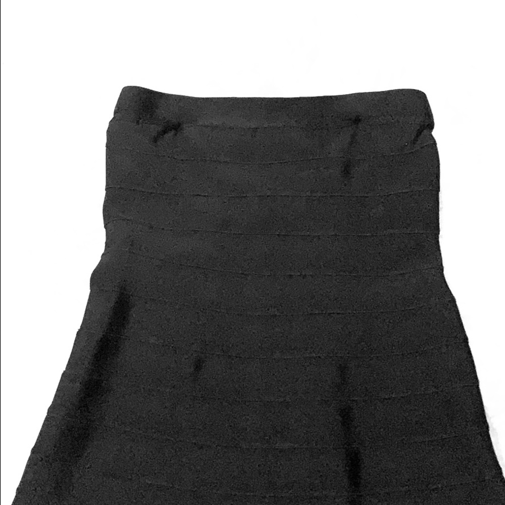 Bebe Strapless Black Dress